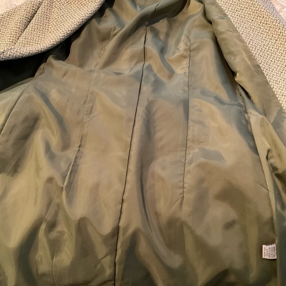 Tulle Avocado and Lime Green Tweed Coat with Fringe - Picture 11 of 11